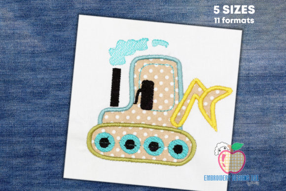 Bulldozer Applique: A Smart Pick for Craft Businesses
