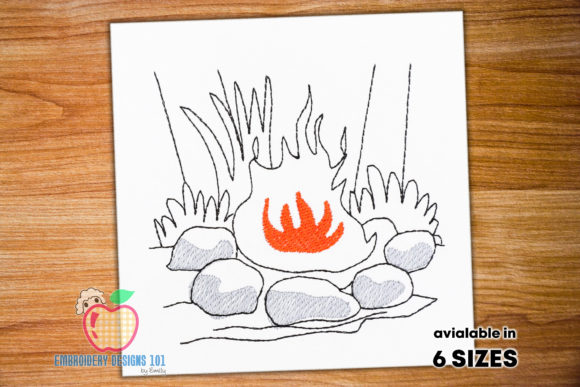 Campfire in Jungle Quick Stitch