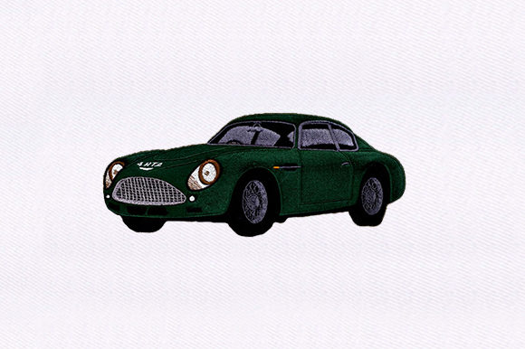 Green Vintage Car Design