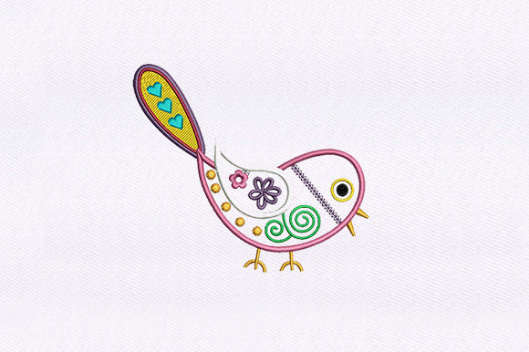 Precious Pink Bird Design