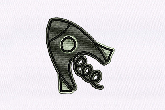 Rocket Ship Design: A Playful, Heartfelt Embroidery Staple