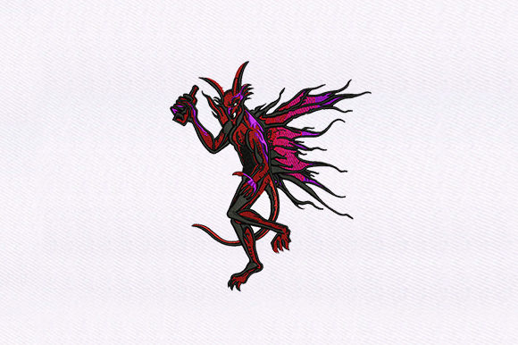 Winged Red Devil: A Seasonal Embroidery Review